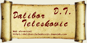 Dalibor Telesković vizit kartica